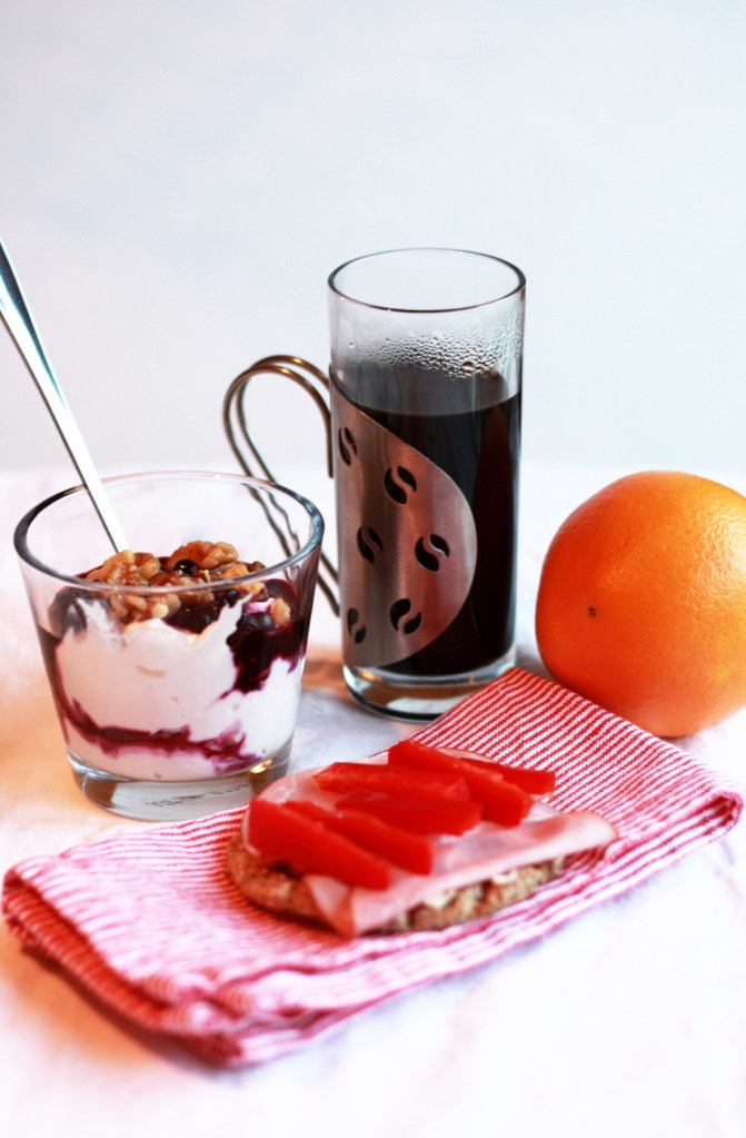 Kvargblåbärsfrukost