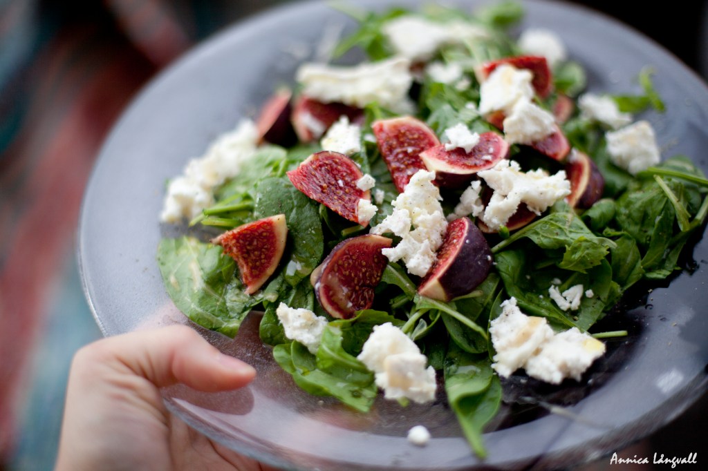 fikon och getost sallad 