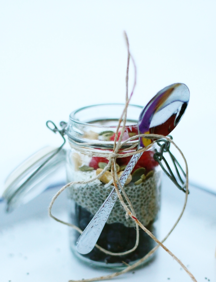 chiapudding blåbär