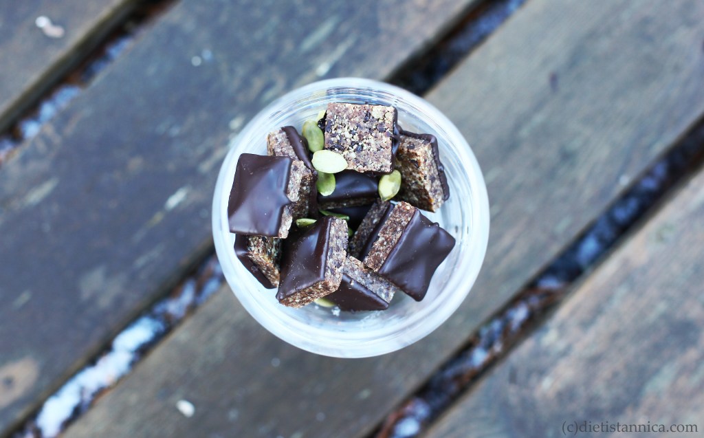 pumpafrögodis matsmart dietist godis kokosolja baka