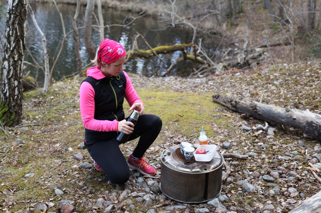på utflykt i flottsbro